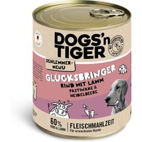 Sparpaket Dogs'n Tiger Schlemmermenü für Hunde 12 x 800 g - Rind mit Lamm, Pastinake & Heidelbeere von Dogs'n Tiger