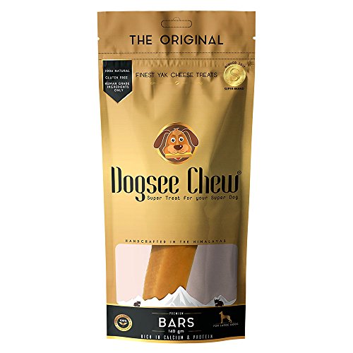 Dogsee Chew Natural Cheese Bars for Dogs - 130g (1 Large Chew) | Himalayan Yak Cheese Dog Sticks, Protein & Calcium Rich | Long Chewing Fun & Odor Free Dental Care | Healthy & Delicious Treats von Dogsee