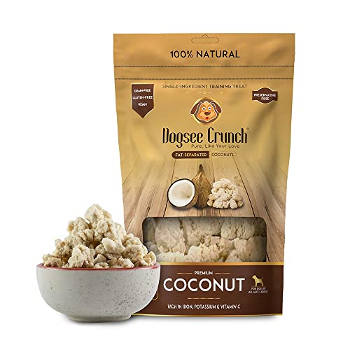 Dogsee Crunch Natural Coconut Dog Training Treats - 50g | Freeze-Dried, Grain-Free & Sugar-Free Treats for All Breeds | Healthy Dog Snacks von Dogsee