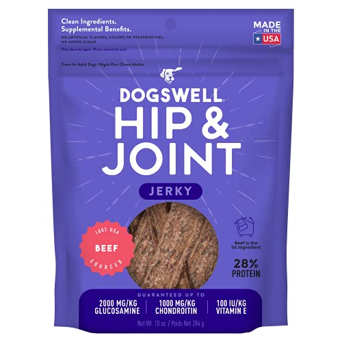 Dogswell Hip and Joint Blend Beef Flavor Dog Jerky 10 Ounces von DOGSWELL