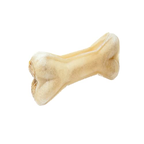 Dog Time Tiernahrung Kauknochen mit Pansen 5 Stück a 12 cm getrocknet I Gesunder Kausnack aus 100% Rind für Hunde I Hundeleckerli mit vielen wertvollen Vitaminen & ohne Zucker von Dogtime