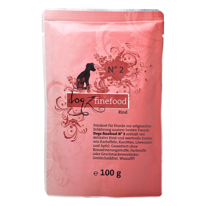 Dogz Finefood No. 2 Rind 12x100g von Dogz Finefood