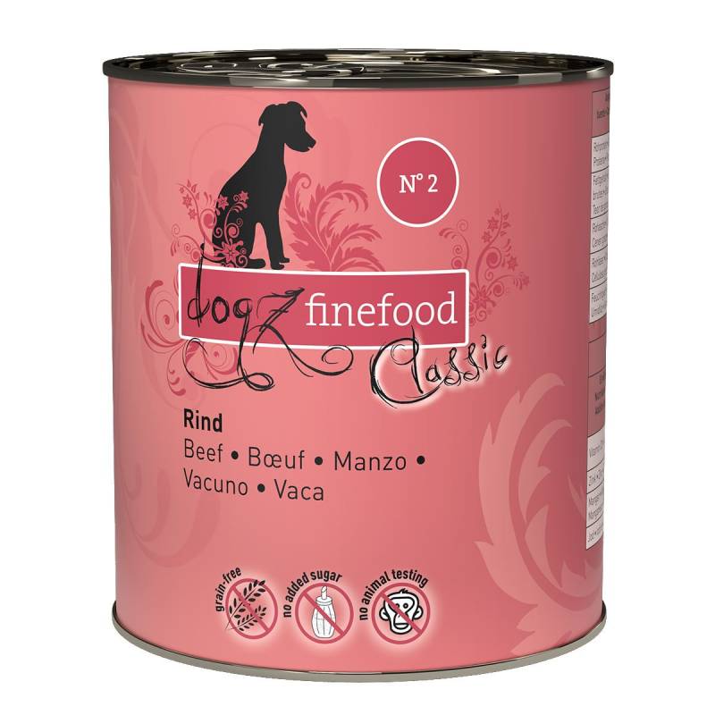 dogz finefood No. 02 Rind 12x800g von Dogz Finefood