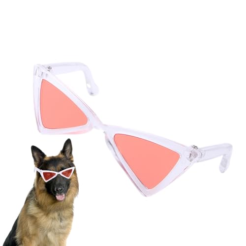 Doiyislem Hunde-Sonnenbrillen-Kostüm,Hunde-Sonnenbrille | Retro-Dreieck-lustige Brillen | Tierkostüm-Brille, süße Katzen-Sonnenbrille für Partys, Zeremonien, Ausflüge, Festivals von Doiyislem