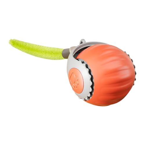 Doiyislem Interaktiver Katzenball, Interaktiver Katzenspielzeugball,Automatischer Touch-Motion-Rollball - Interaktives Katzenballspielzeug mit Schwanz, automatisch beweglicher Rollball für Katzen und von Doiyislem