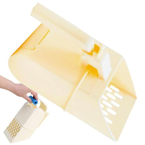 Doiyislem Katzenschaufel für Katzentoilette, Katzenstreuschaufel - Sandsack-Katzenstreuschaufel, antihaftbeschichtet, Kotschaufel, Streuschaufel - Deep Shovel Little Sifter Scoop Cat Poop Tool für Cat von Doiyislem