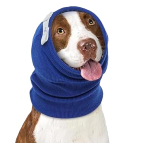 Doiyislem Ohrenschützer für Hunde, beruhigender Kapuzenpullover für Hunde, Hunde-Winter-Hoodie-Mützen, Waschbare Winter-Hoodie-Hüte für Hunde, Dehnbare Hunde-Ohrschutz-Stirnband zur von Doiyislem