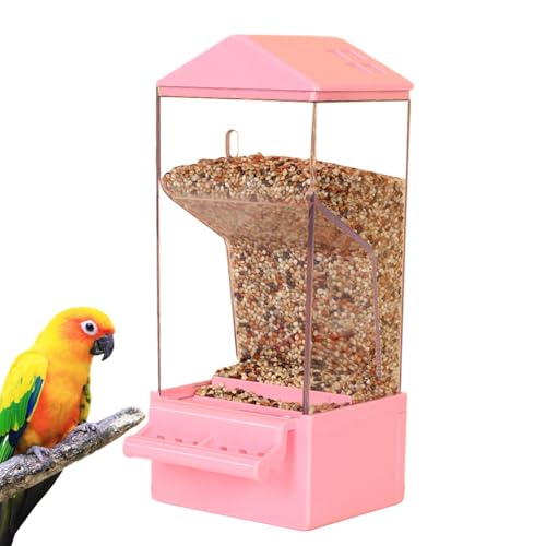 Doiyislem Vogelheimer Wasserspender, automatischer Vogelfutterleiter - Smart Dispenser Bird Feeder,Cage Accessoires Anti -Spill -Trinker mit großer Kapazität für Finch, Cockatiel im Hinterhof von Doiyislem