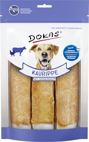 Dokas Dog Kaurippe mit Hühnerbrust für Hunde - 10 x 210 g von Dokas