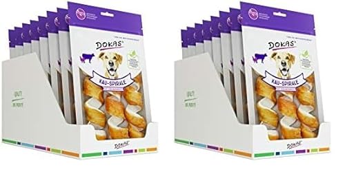 DOKAS Getreidefreier Premium Kausnack für Hunde – Ideal für zwischendurch 8 x 110 g (Packung mit 2) von Dokas