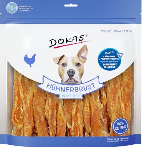 DOKAS Getreidefreier Premium Snack in Streifen für Hunde – Ideal für zwischendurch, 900 g (1er Pack) von Dokas