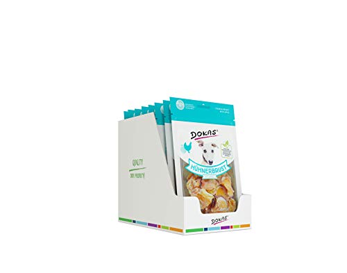 DOKAS Getreidefreier Premium Snack mit Hühnerbrust für Hunde - Ideal für unterwegs von Dokas