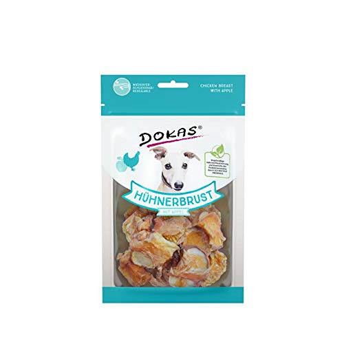 Dokas Dog Hühnerbrust mit Apfel für Hunde - 8 x 70g von Dokas