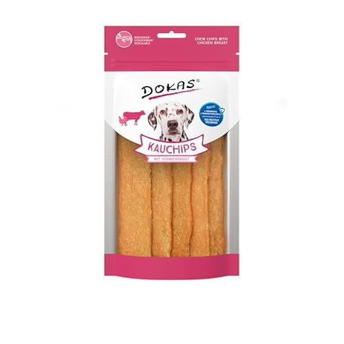 Dokas Dog Kauchips Hühnerbrust | 5X 175g Hundesnack von Dokas