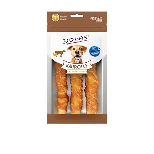 Dokas Dog Kaurolle Hühnerbrust Medium | 6X 150g von dokas