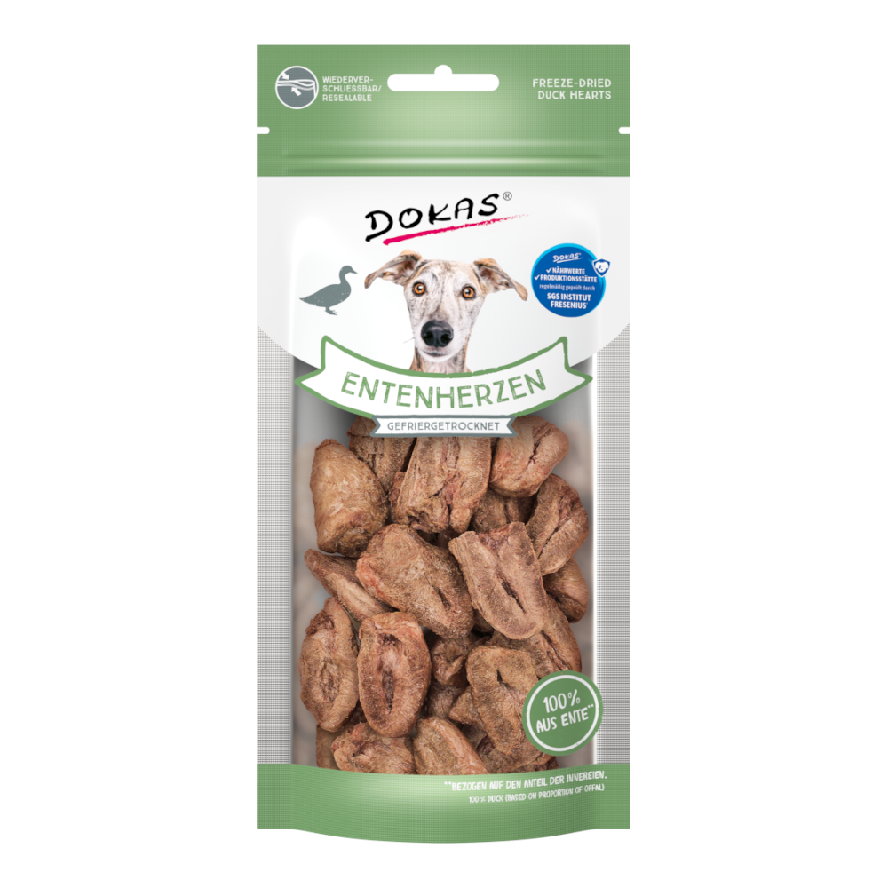 Dokas Entenherzen Gefriergetrocknet - 22 g Dokas Entenherzen Gefriergetrocknet - 22 g von Dokas