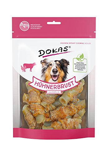 Dokas Hühnerbrust Kaurolle, 2er Pack (2 x 250 g) von Dokas