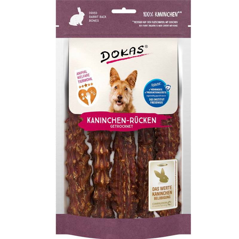 Dokas Hundesnack Kaninchenrücken getrocknet 120g von Dokas