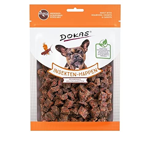 Dokas Insekten-Happen - Hundesnack mit Mehlwürmern, Grillen & Karotten - 1 x 100g von Dokas