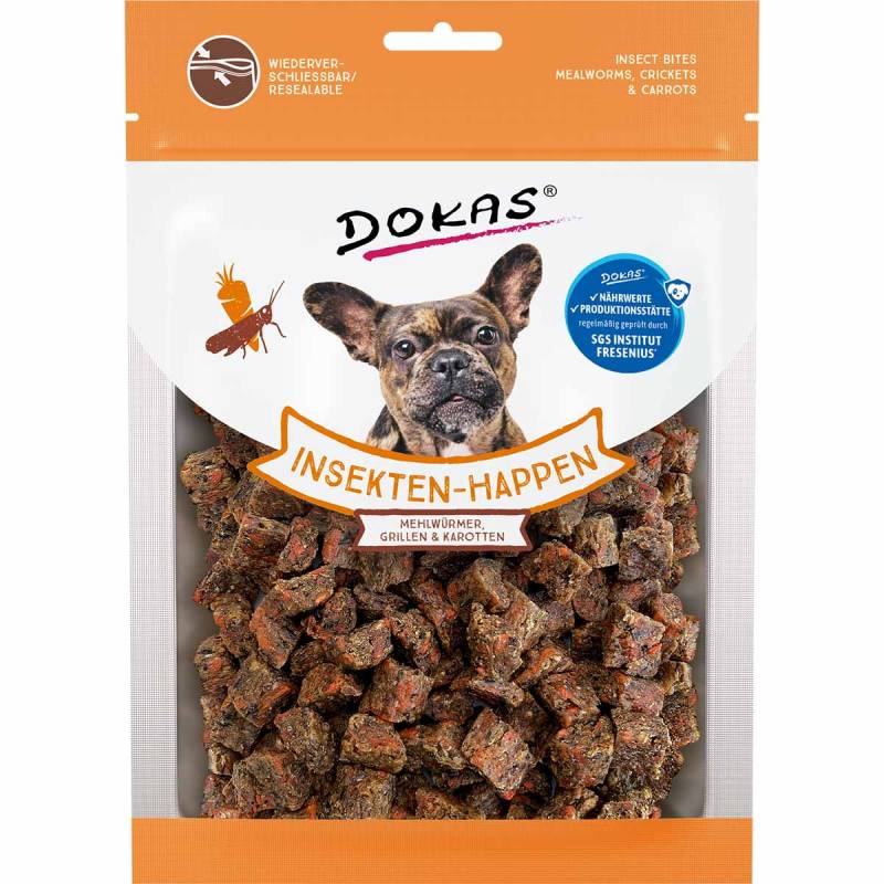 Dokas Insekten-Happen Mehlwürmer, Grillen, Karotte 100g von Dokas