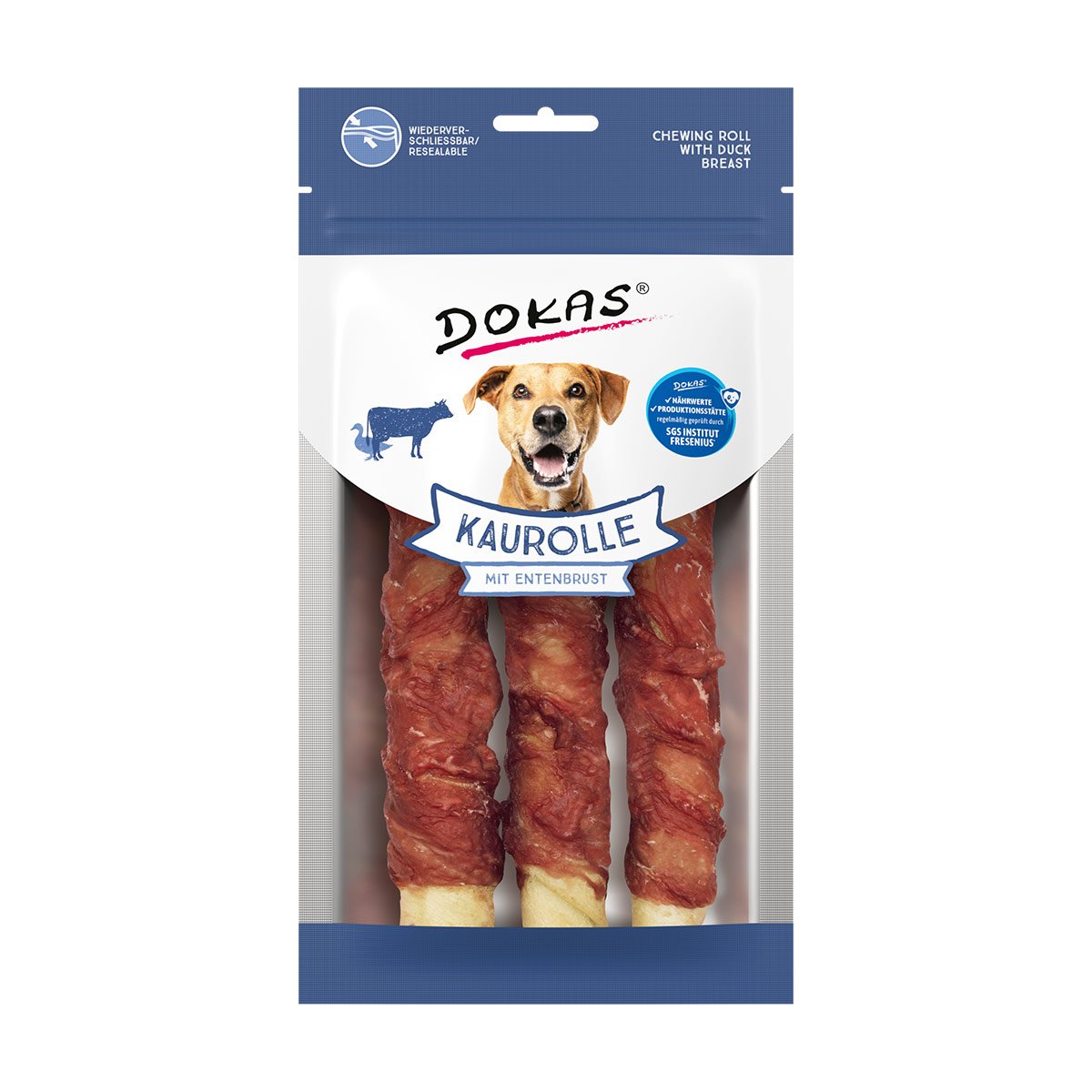 Dokas Kaurolle mit Entenbrust Medium 150g von Dokas