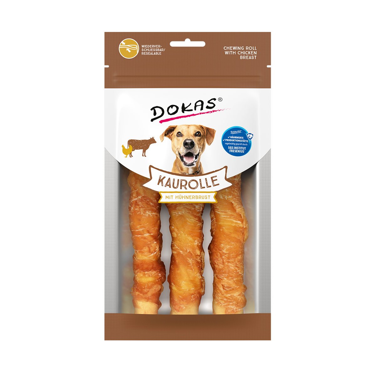 Dokas Kaurolle mit Hühnerbrust Medium 150g von Dokas