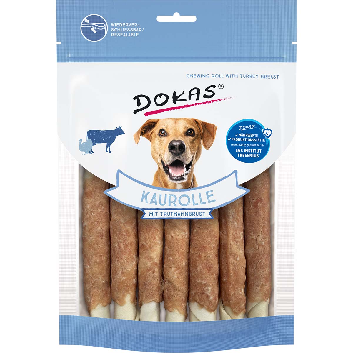 Dokas Kaurolle mit Truthahnbrust 3x190g von Dokas