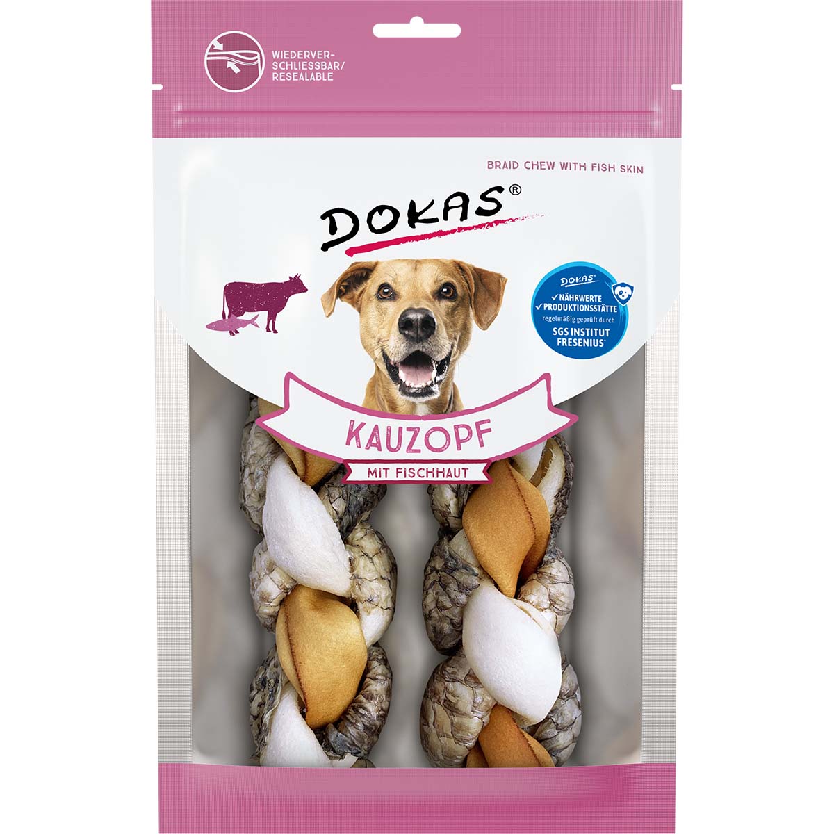 Dokas Kauzopf mit Fischhaut 4x120g von Dokas