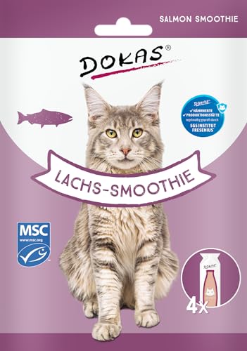 Dokas Lachs-Smoothie – Cremiger Premium Snack für Katzen – optimal als Topping oder zur Belohnung von Dokas