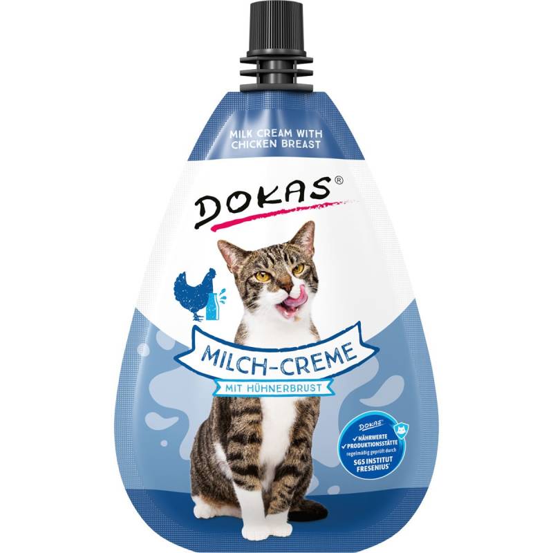 Dokas Milch-Creme mit Hühnerbrust 4x80g von Dokas