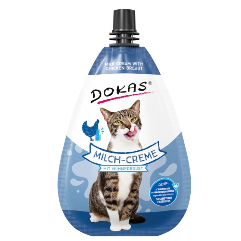 Dokas Milch-Creme mit Hühnerbrust - Sparpaket: 4 x 80 g von Dokas