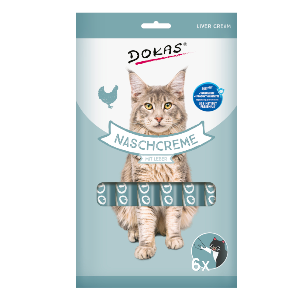 Dokas Nasch-Creme mit Leber - Sparpaket: 4 x 90 g von Dokas