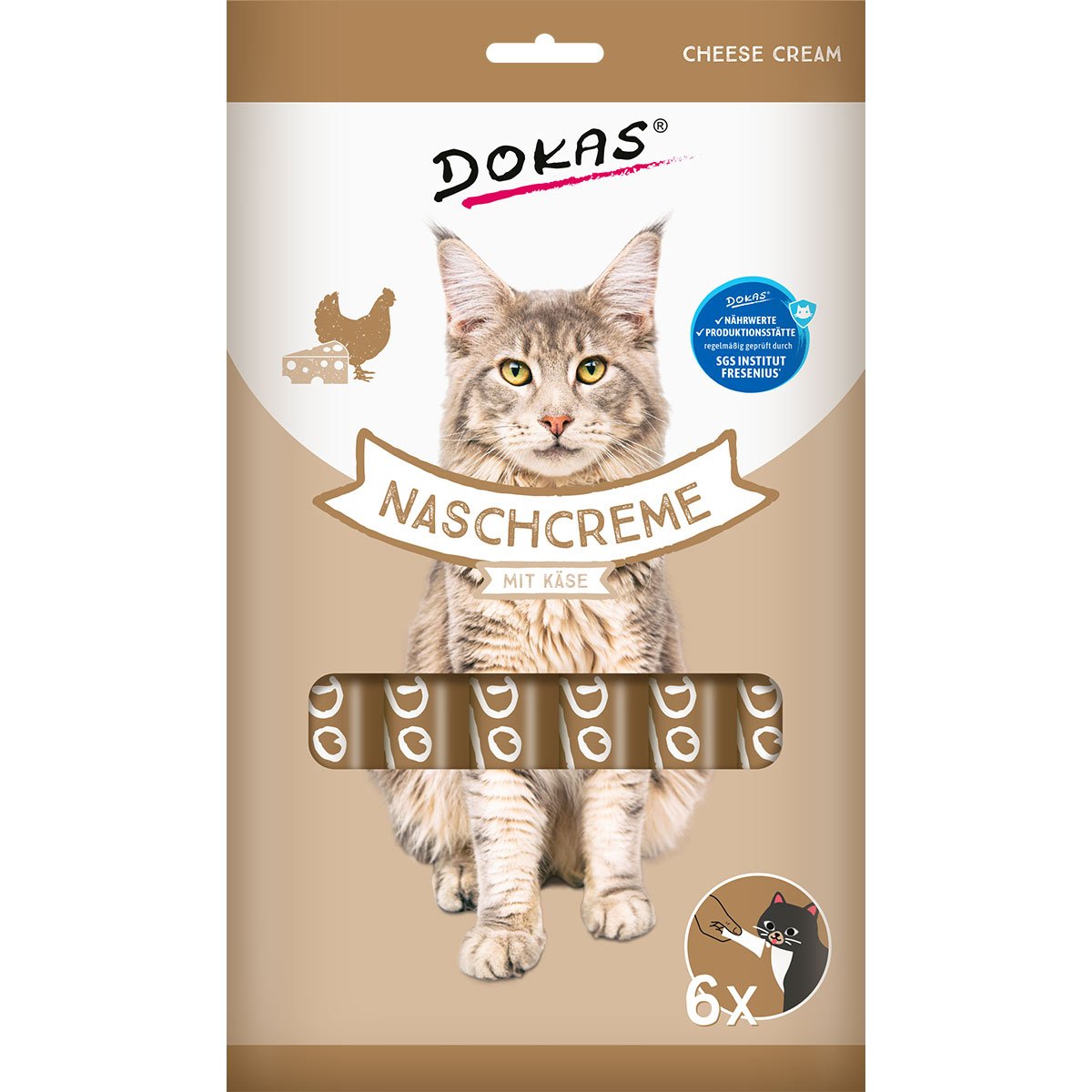 Dokas Naschcreme mit Käse 6x90g von Dokas