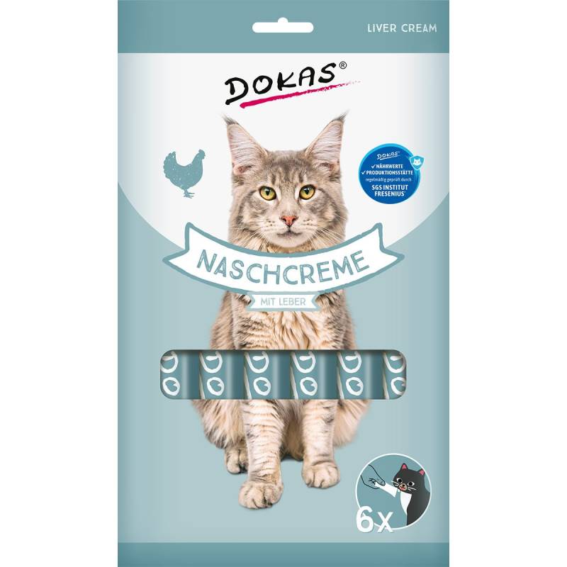 Dokas Naschcreme mit Leber 6x90g von Dokas