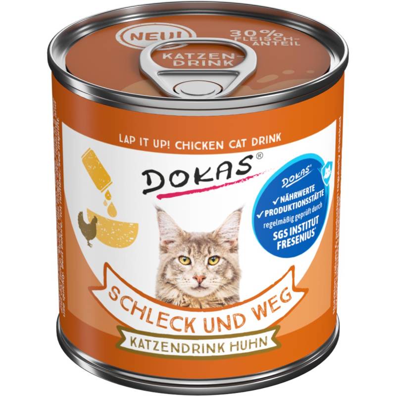 Dokas Schleck und weg Katzendrink Huhn 9x100g von Dokas