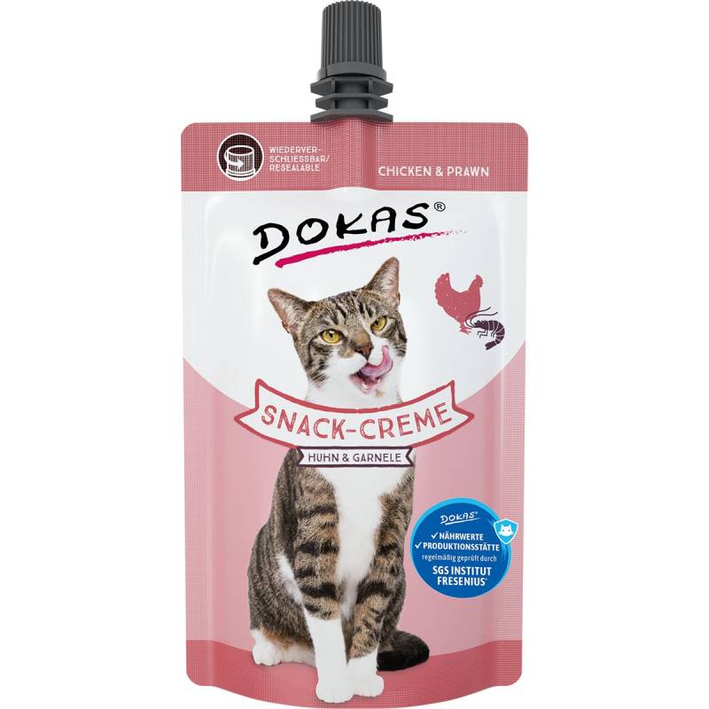 Dokas Snack-Creme Huhn & Garnele 7x90g von Dokas