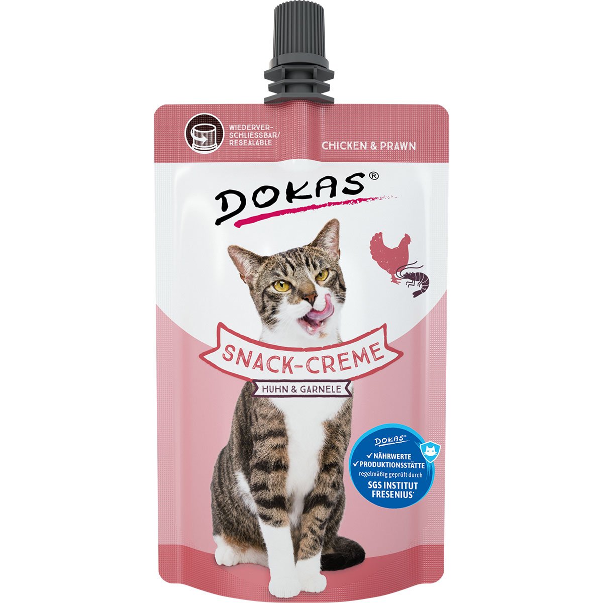 Dokas Snack-Creme Huhn & Garnele 90g von Dokas