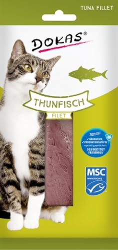 Dokas Thunfisch Filet– Getreidefreies Premium Leckerli für Katzen – optimal als Belohnung von Dokas