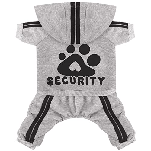 Dolahovy Hunde Hoodie Kleidung für Haustiere Weiche Herbst Winter Welpen Pullover Fleece Hundejacke Mäntel Baumwolle Hunde Outfit für Chihuahua Teddy Kleine Mittlere Hunde Katzen Grau von Dolahovy