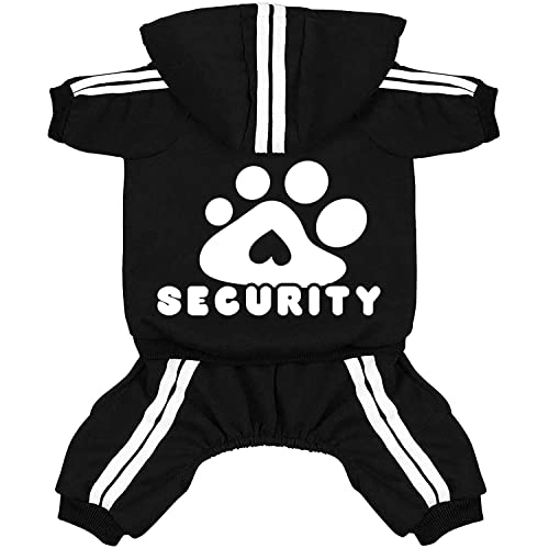 Dolahovy Hunde Hoodie Kleidung für Haustiere Weiche Herbst Winter Welpen Pullover Fleece Hundejacke Mäntel Baumwolle Hunde Outfit für Chihuahua Teddy Kleine Mittlere Hunde Katzen Schwarz von Dolahovy