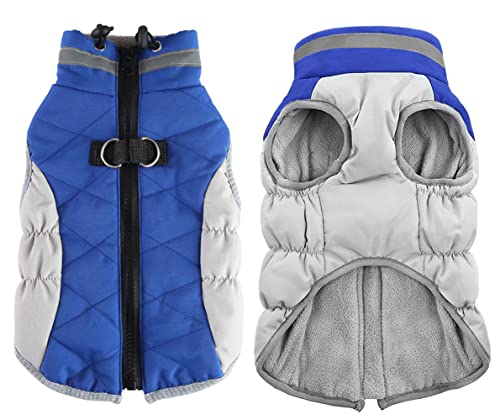 Dolahovy Winter Hundejacke Warme Hundemäntel Winddichte Hunde Kleidung Weiche Fleece gefütterte Welpenweste Reflektierende Hundejacken für kleine mittlere Hunde Chihuahua Outdoor von Dolahovy