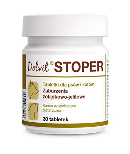 DOLFOS Dolvit Stoper 30 Tabletten Psa/Katze Präparat zur Reduzierung der akuten Darmaufnahme von Dolfos