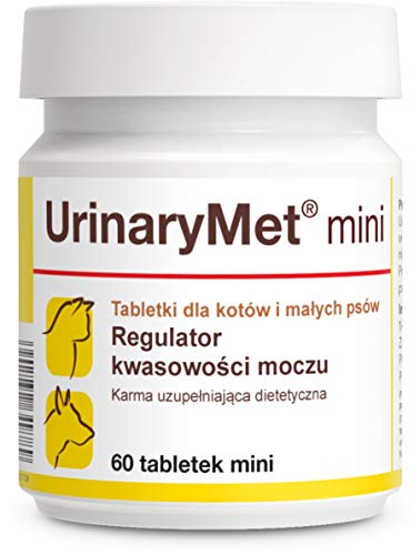 DOLFOS UrinaryMet Mini 60 tabl Für Urinsystem für Katze und Hund Präparat für Katzen und Kleinhunde zur Förderung der richtigen Funktion des Harnsystems von Dolfos