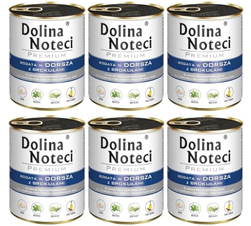 Dolina Noteci Dog Trockenfutter für Hunde, 800 g COD/Broccoli Can / 12 von DOLINA NOTECI