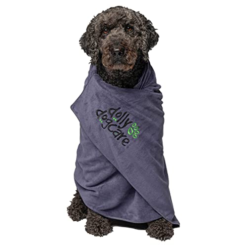 DollyDogCare™ Hundehandtuch,140x70 cm großes Badetuch für Hunde,Premium 400 g/m² Mikrofaser-Handtuch,sehr saugfähiges schnell trocknendes Handtuch,Ideal für Zuhause, Fellpflege, Pool, Outdoor von DollyDogCare