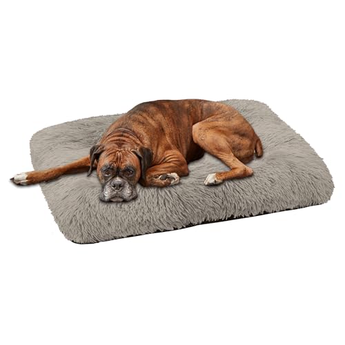 Domarex Flauschiges und Weiches Hundebett & Katzenbett 120x70 cm - Komfortables Liegekissen für Haustiere - beige von Domarex