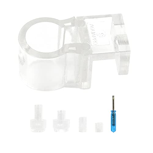 Domasvmd Aquariumfilter Zufluss / Abfluss Lily-Pipe Fixture Wasserwechsler Schlauchhalter Verstellbarer Multifunktions-Befestigungsclip für Aquarium-Wasserbefestigung von Domasvmd