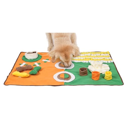 Plüsch-Matte für Hunde mit langsamer Fütterung, waschbar, Puzzlematte, Hundetrainingsmatten, Haustier-Indoor-Unterhaltungsspielzeug, langsame Fütterungsmatte für Hunde von Domasvmd