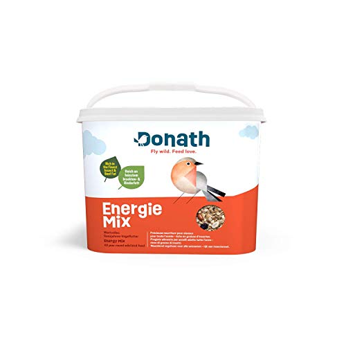 Donath Energie Mix - reich an hochwertigem Insektenfett - die ausgewogene Mischung - wertvolles Ganzjahres Wildvogelfutter - aus unserer Manufaktur in Süddeutschland - 5 Kg Eimer von Donath
