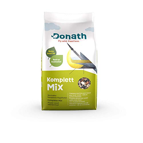 Donath Komplett Mix 9kg - reich an hochwertigem Insektenfett - die ausgewogene Mischung - wertvolles Ganzjahres Wildvogelfutter - aus unserer Manufaktur in Süddeutschland von Donath